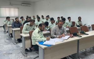 برگزاری دوره آموزشی ویژه کارکنان پلیس امنیت اقتصادی هرمزگان در بندر شهید رجایی